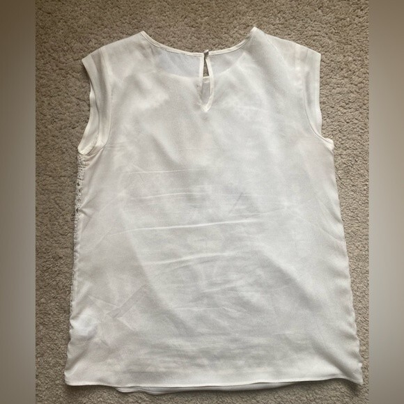 The Limited Cream Crochet Lace Sleeveless Blouse - Picture 7 of 7